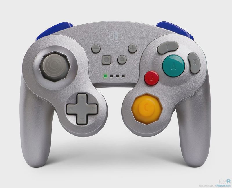 Platinum Nintendo Switch Gamecube Style Wireless Controller