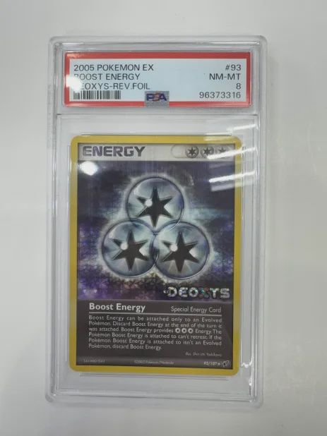 PSA 8 2005 Pokemon EX Boost Energy Deoxys Rev Foil #93 (96373316)