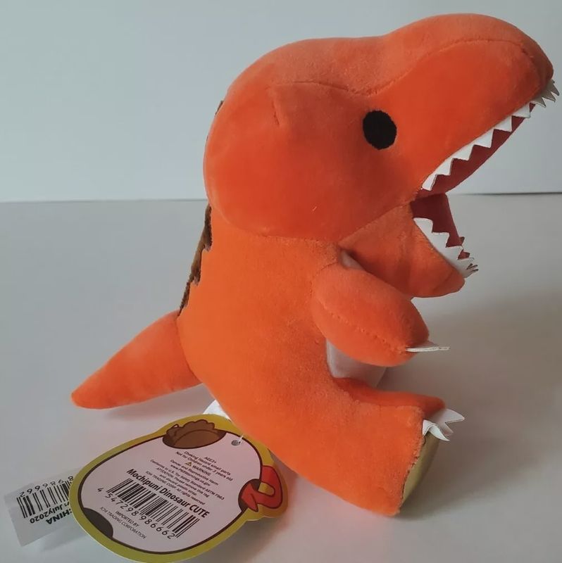 Mochipuni T Rex Dinosaur Orange Plush 6&quot;