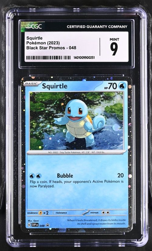 CGC 9 - Squirtle Pokemon (2023) Black Star Promo [1401009900251]