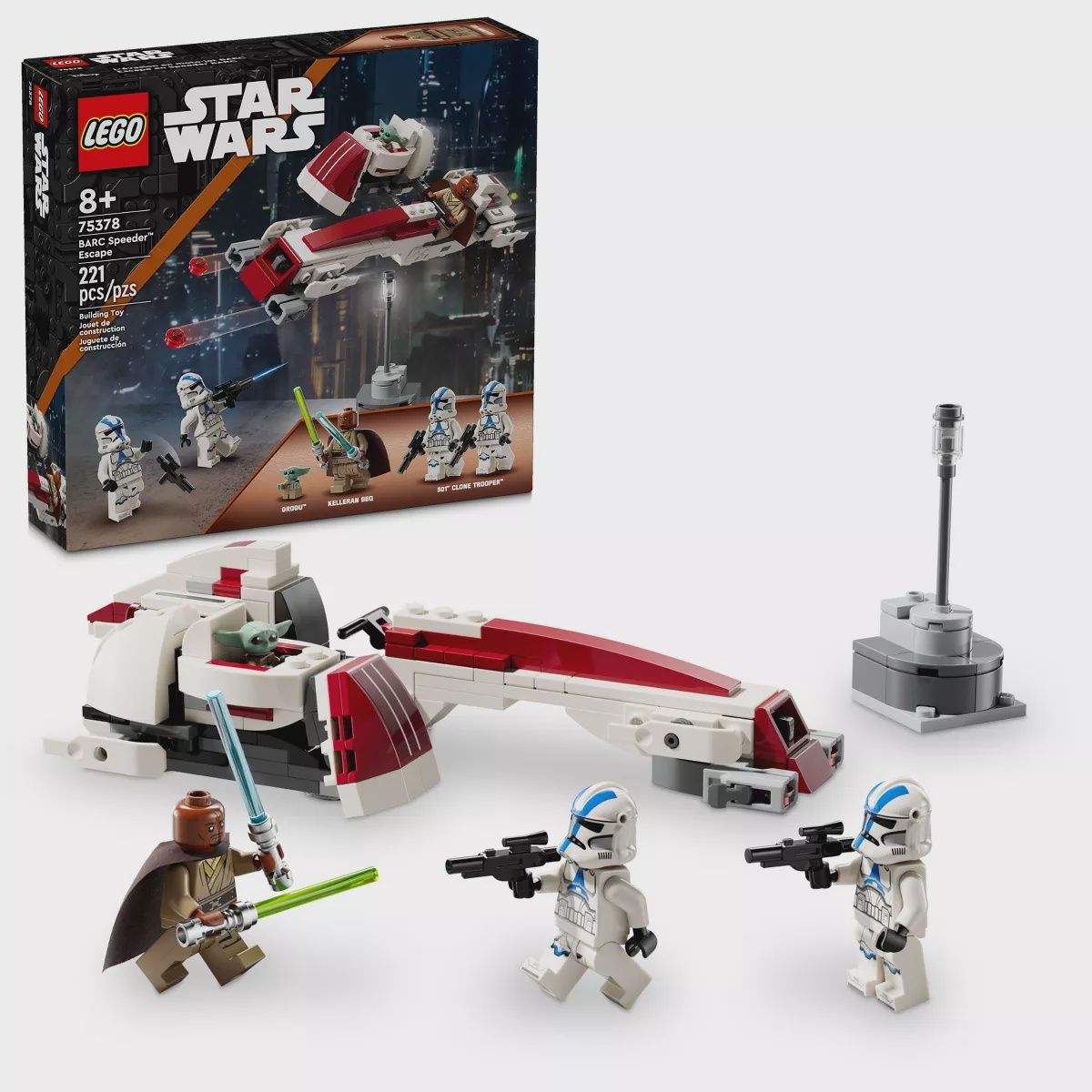 LEGO Star Wars BARC Speeder Escape Mandalorian Toy 75378
