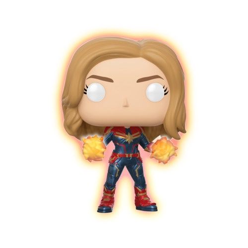 #432 Marvel Captain Marvel - Captain Marvel (Glows in the Dark) (Walmart Exclusive) Funko!