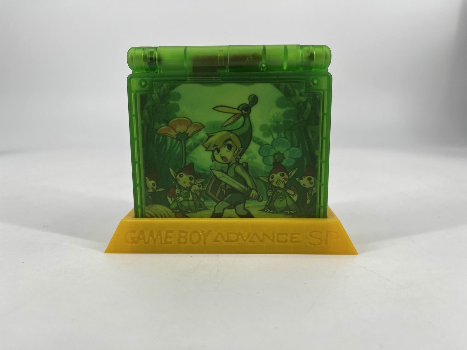 Game Boy Advance SP System - Modded Minish Cap - Green