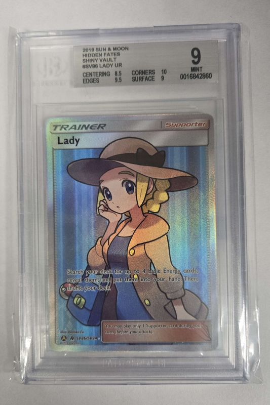 BGS - 9 2019 Sun &amp; Moon Hidden Fates Shiny Vault #SV86 Lady UR [0016842860]