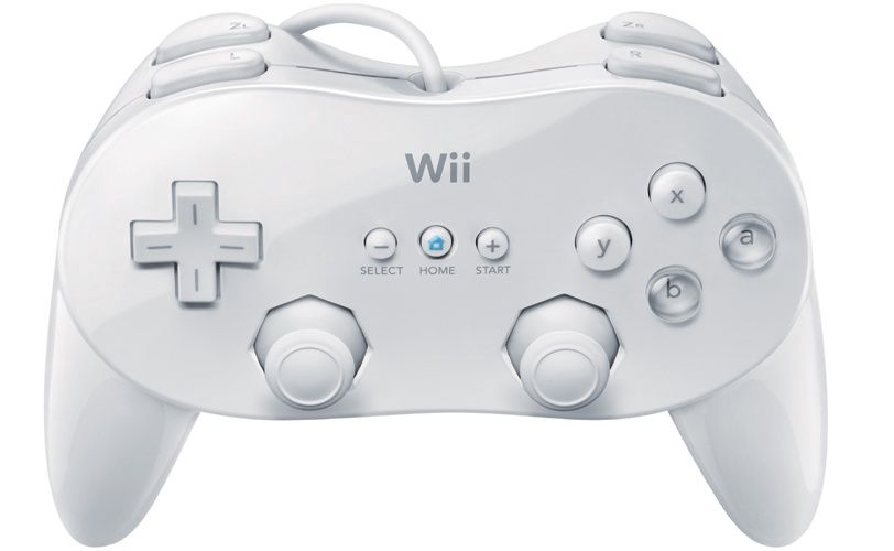 White Wii Classic Controller Pro - Wii