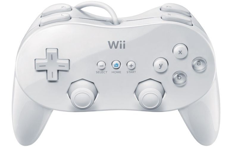 White Wii Classic Controller Pro - Wii