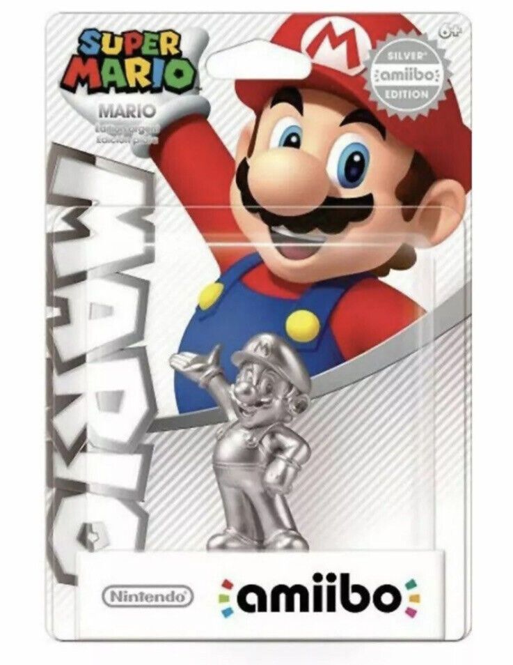 Mario Amiibo [Silver Edition] Amiibo