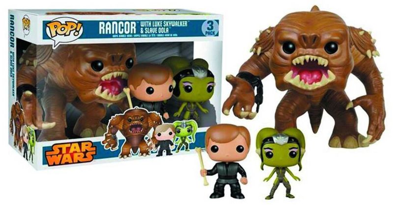 3 Pack - Star Wars - Rancor WIth Luke SKywalker &amp; Slave Oola