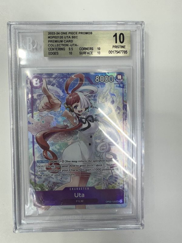 BGS 10 2022-24 One Piece Promos #OP02120 Uta SEC Premium Card Collection - Uta - (0017547785)