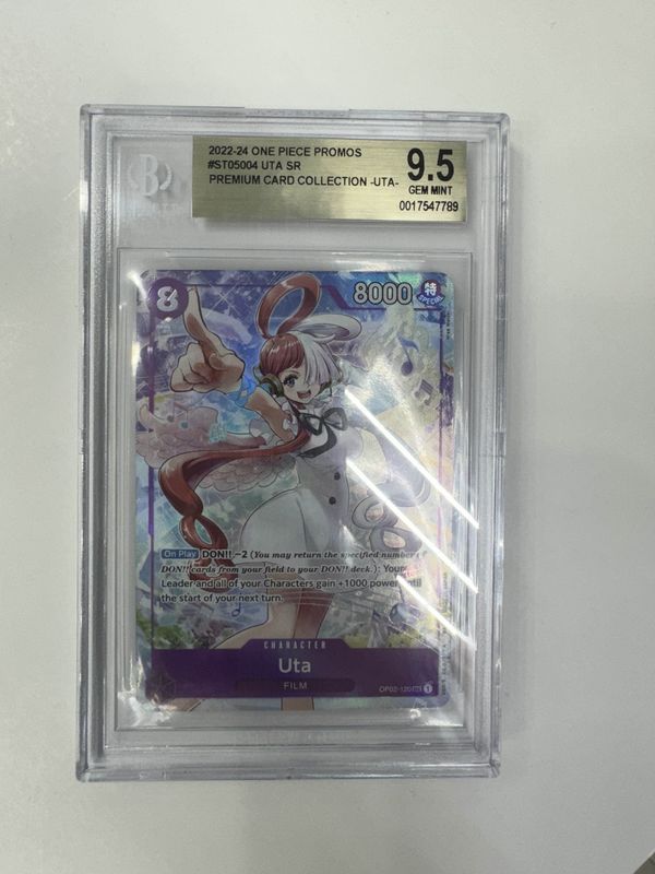 BGS 9.5 One Piece Promos #ST05004 Uta SR Premium Card Collection - Uta - (0017547789)