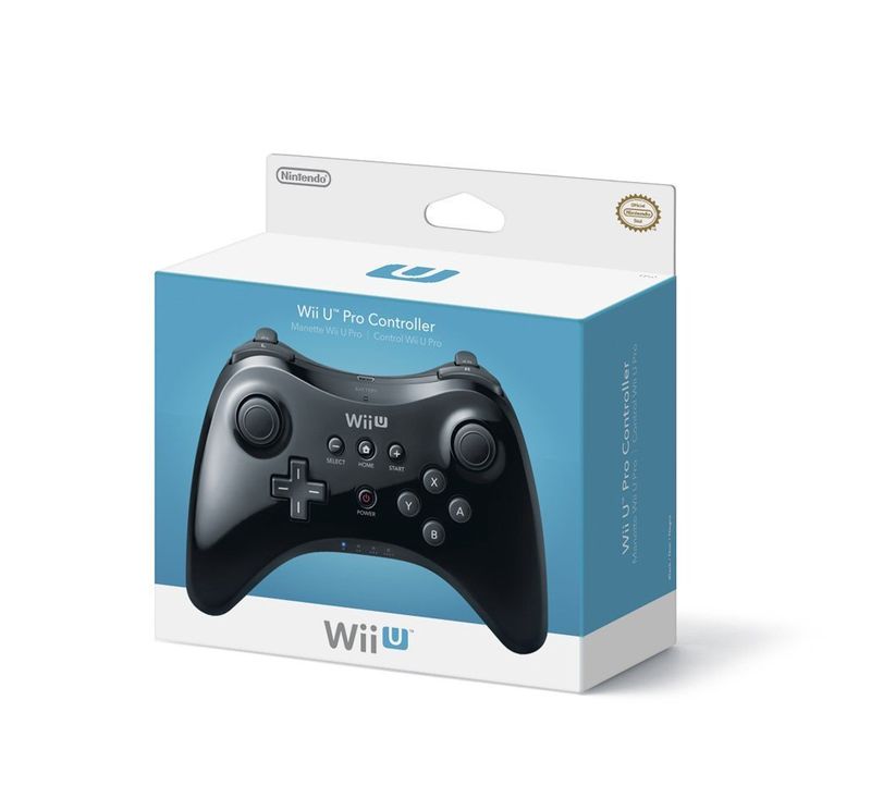 Black Wii U Pro Controller Wireless