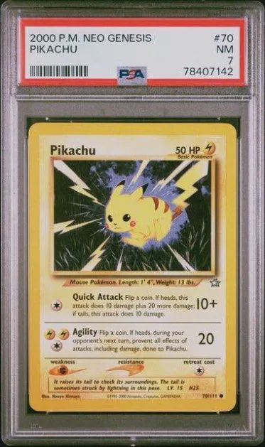 PSA - 7 2000 P.M Neo Genesis Pikachu [78407142]