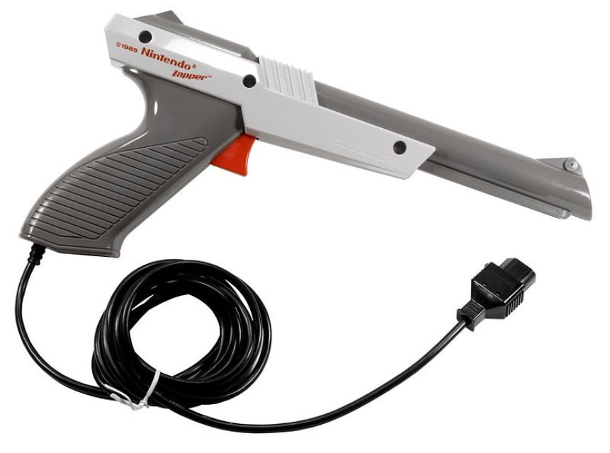 Gray NES Zapper Gun, Condition: Loose