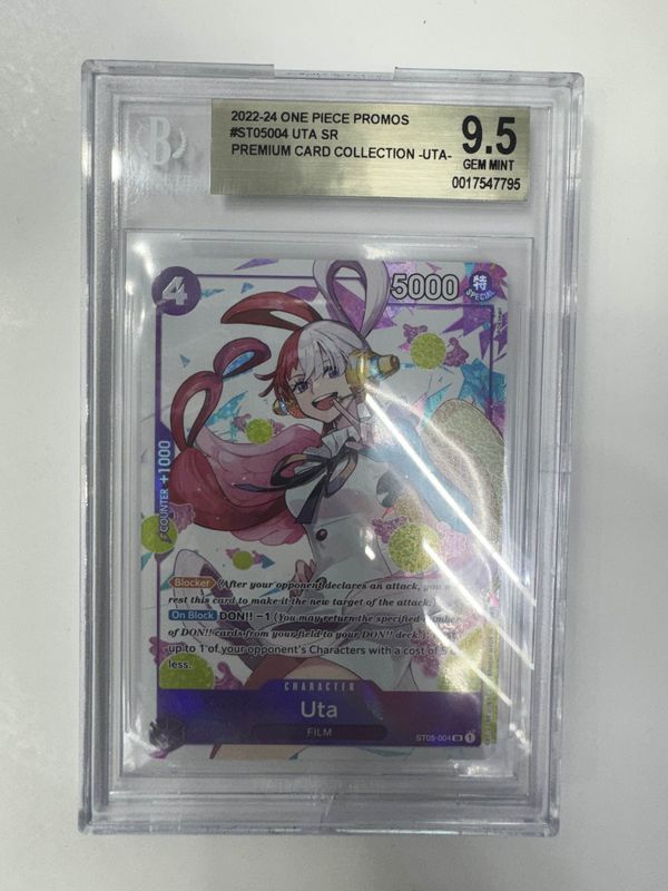 BGS 9.5 2022-24 One Piece Promos #ST05004 Uta SR Premium Card Collection - Uta - (0017547795)