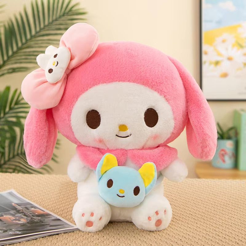 My Melody Plush with Blue Bag Large