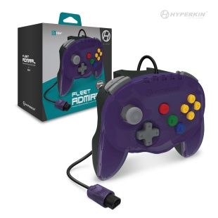 Fleet Admiral Premium Wired Nintendo 64 Controller Violet