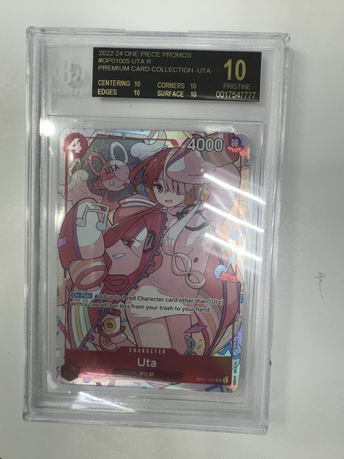BGS 10 Black Label 2022-24 One Piece Promos #OP01005 Uta R Premium Card Collection - Uta - (0017547777)