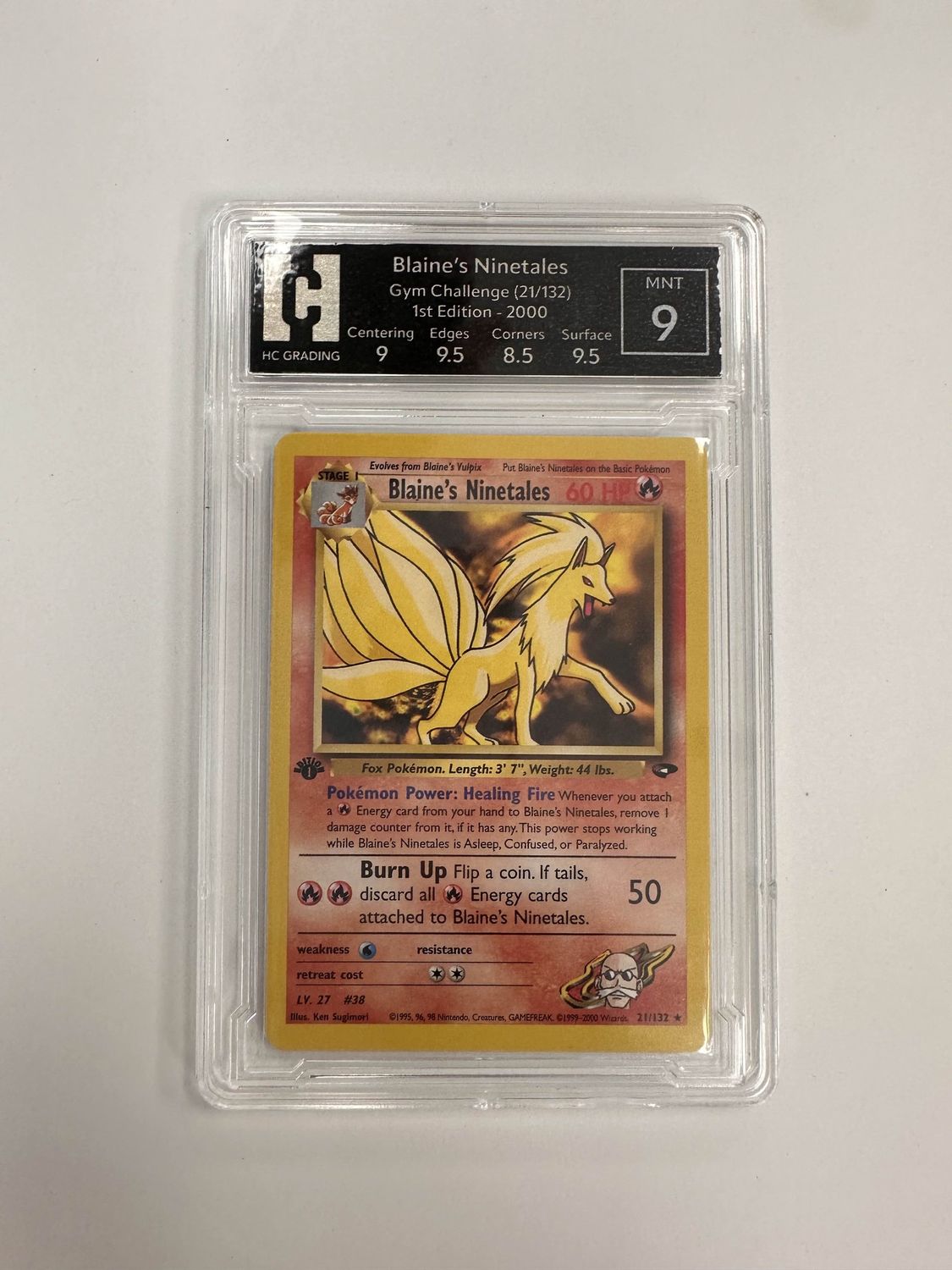 HCG - 9 Blaine's Ninetales Gym Challenge (21/132) 1st Edition - 2000