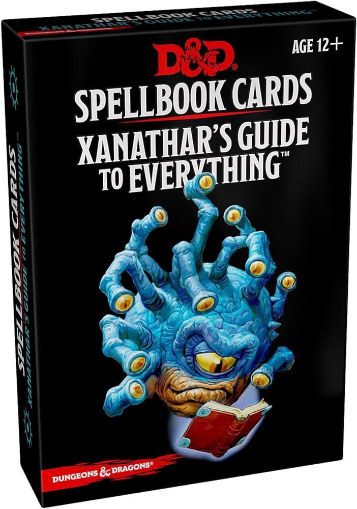 D&amp;D Spellbook Cards - Xanathar&#39;s Guide To Everything