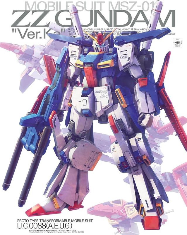 Mobile Suit MSZ-010 ZZ Gundam Ver.Ka Model Kit