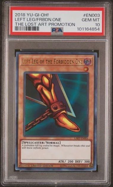 PSA 10 - 2018 Yu-Gi-Oh! Left Leg/Frbdn One The Lost Art Promotion [101164854]