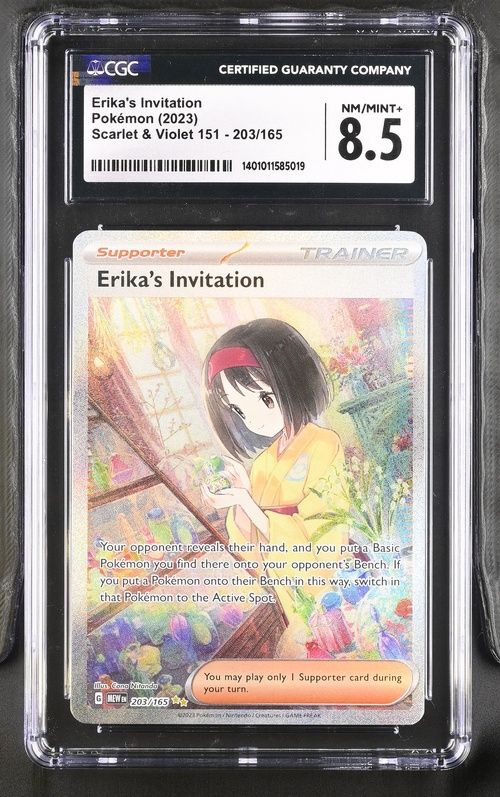 CGC 8.5 - Erika's Invitation Pokemon (2023) Scarlet &amp; Violet 151 - 203/165 [1404144585019]