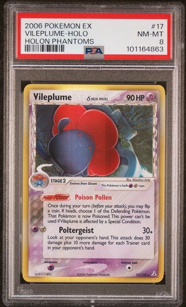 PSA 8 - 2006 Pokemon EX Vileplume-Holo Holon Phantoms [101164863]