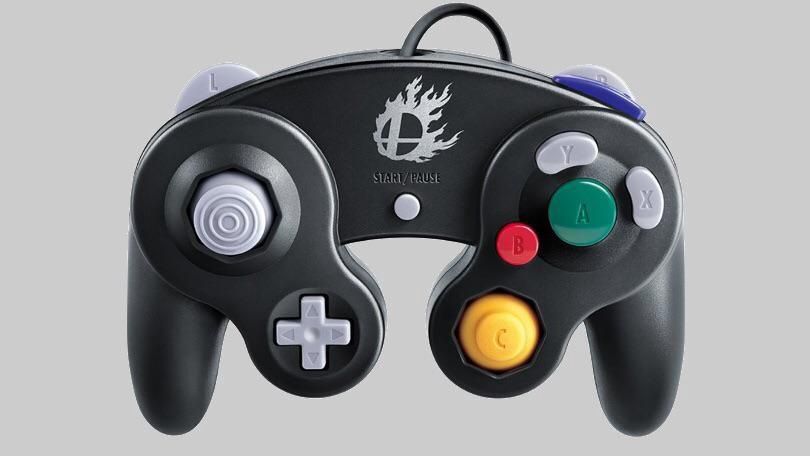 OEM Super Smash Brothers Black Flame Controller-  Nintendo