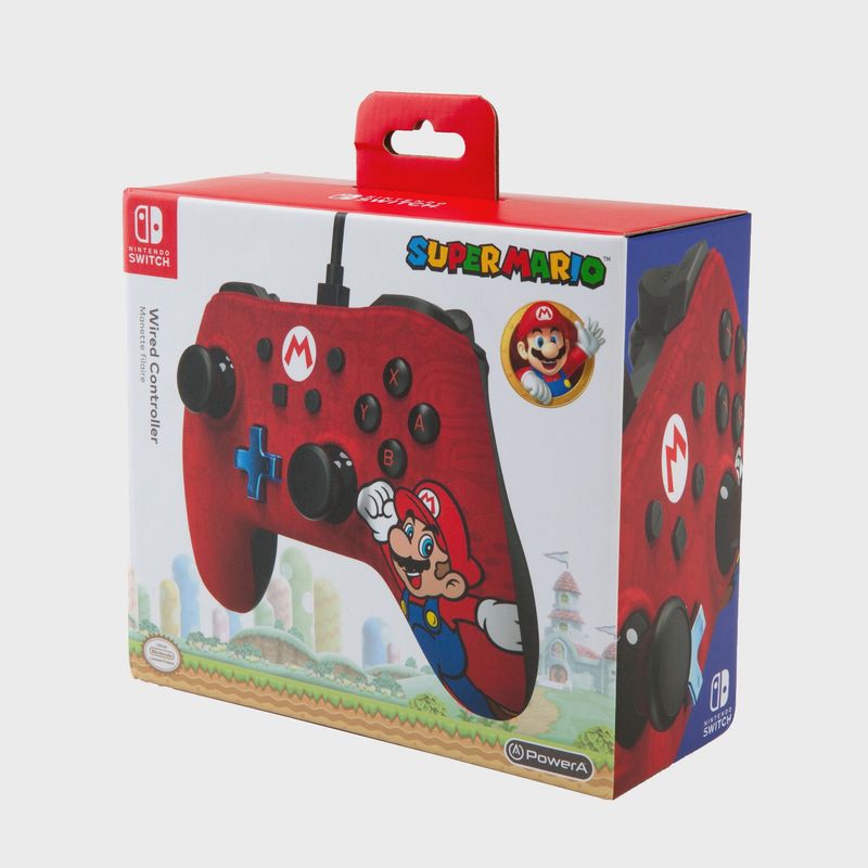 Mario Red and White Power A Switch Controller
