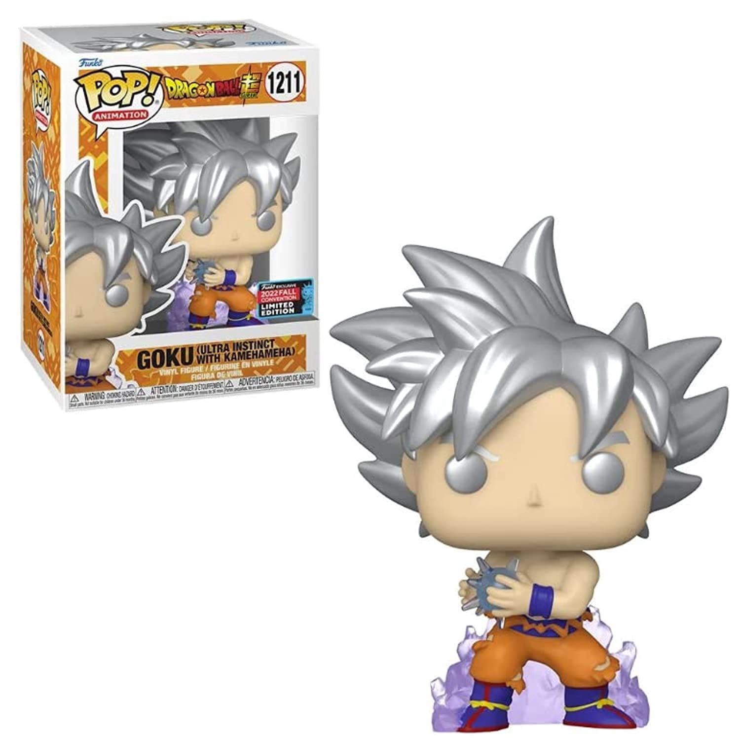 #1211 - Dragon Ball Super - Goku ( Ultra Instinct With Kamehameha) [2022 Fall Convention Exclusive] - Funko Pop