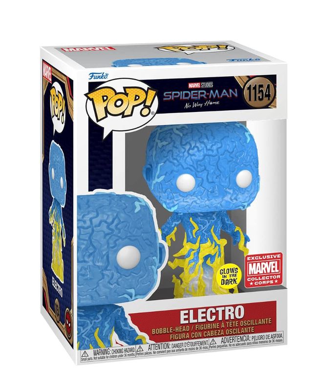 #1154 Spider-Man No Way Home - Electro - Marvel Collection Corps - Funko Pop!