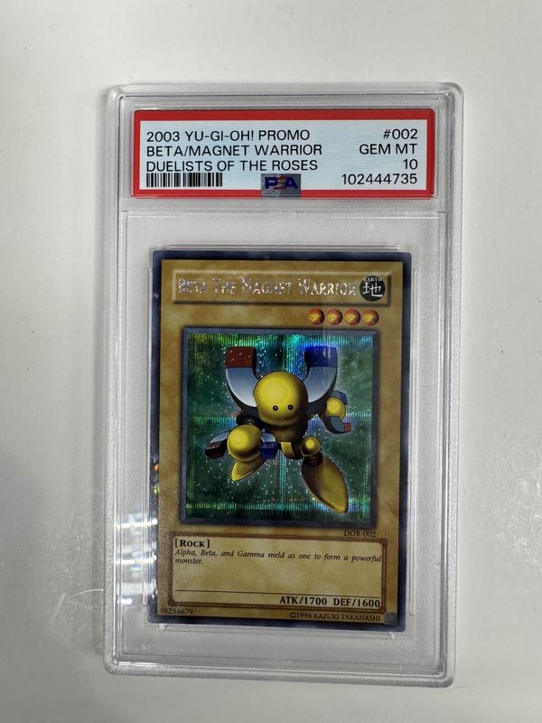 PSA 10 2003 Yu-Gi-Oh! Promo Beta/Magnet Warrior Duelist Of The Roses #002 (102444735)