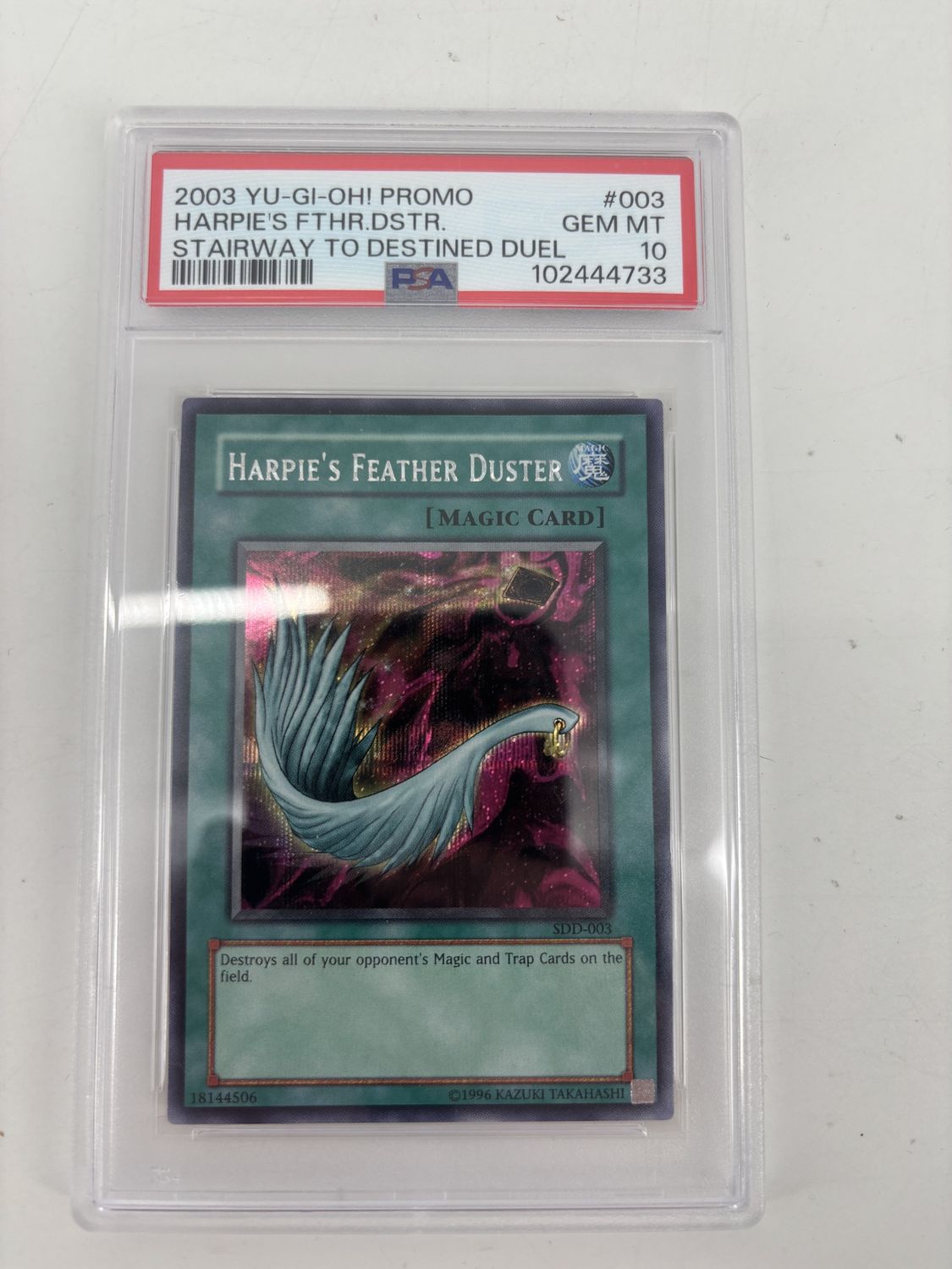 PSA 10 - Yu-Gi-Oh! Promo Harpies Feather Duster Stairway to Destined Duel (102444733)