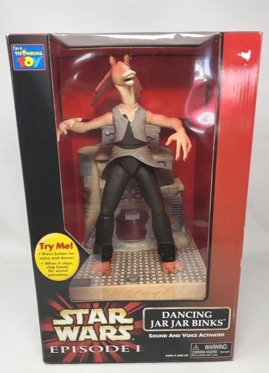 1999 Star Wars Episode 1 Dancing Jar Jar Binks Thinkway Sound n Voice Activated