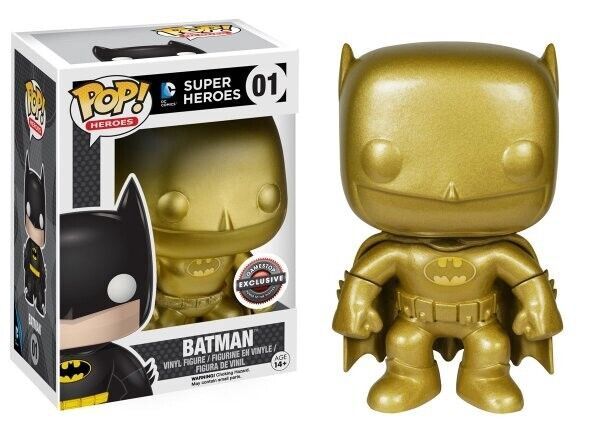 #01 - DC Super Heroes - Batman (Gold)  [Gamestop Exclusive] - Funko Pop