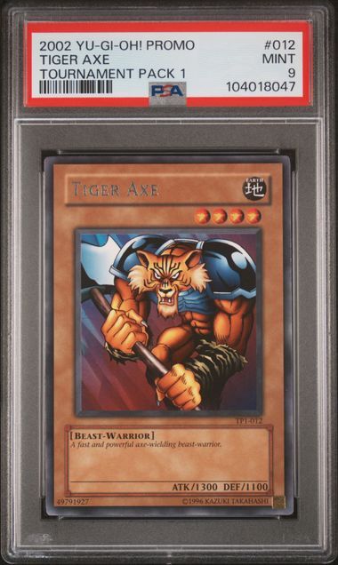 PSA 9 - 2002 Yu-Gi-Oh! Promo Tiger Axe Tournament Pack 1(104018047)