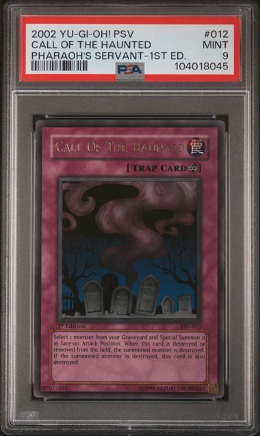 PSA 9 - 2002 Yu-Gi-Oh! PSV Call Of The Haunted Pharoah's Servant-1ST ED. (104018045)