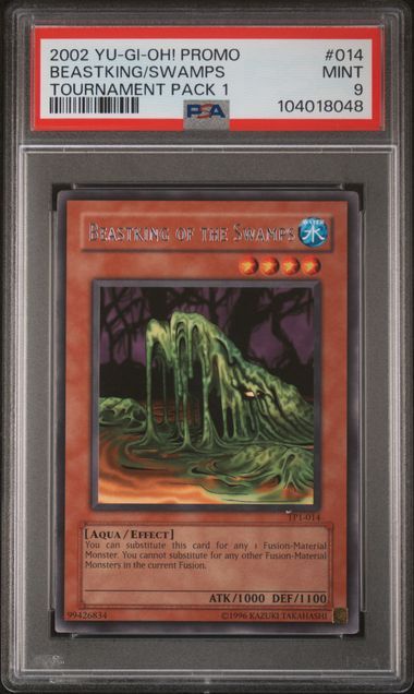 PSA 9 - 2002 Yu-Gi-Oh! Beastking/Swamps Tournament Pack 1(104018048)