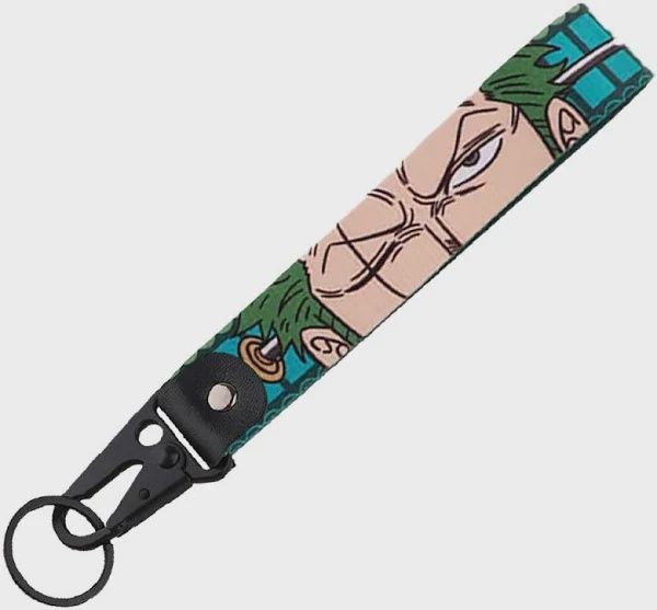 Zoro Key Chain and Wrist Strap Bundle