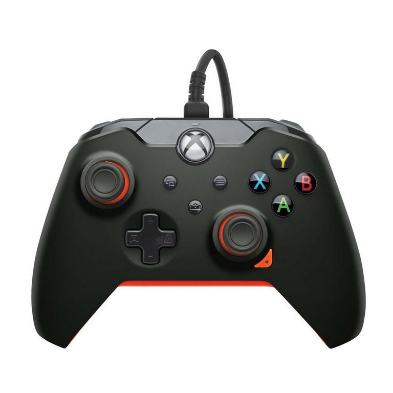 PDP Wired Controller Black/Orange - Xbox Series X|S