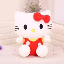 Hello Kitty in Red Overalls Plush
