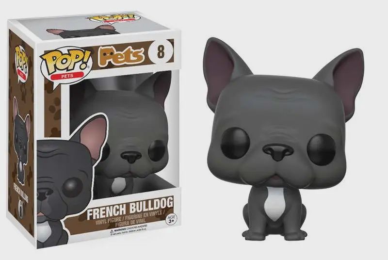 #8 Pets - French Bulldog (Grey w/White) - Funko Pop!