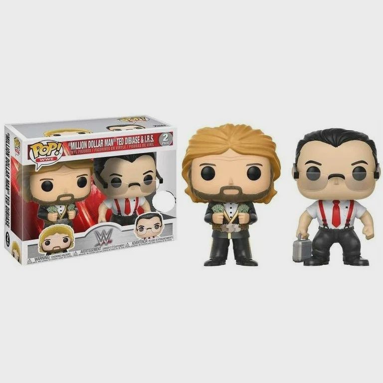 2 Pack - WWE - &quot;MIllion Dollar Man&quot; Ted Dibiase &amp; I.R.S. (Wallgreens Exclusive) - Funko Pop!