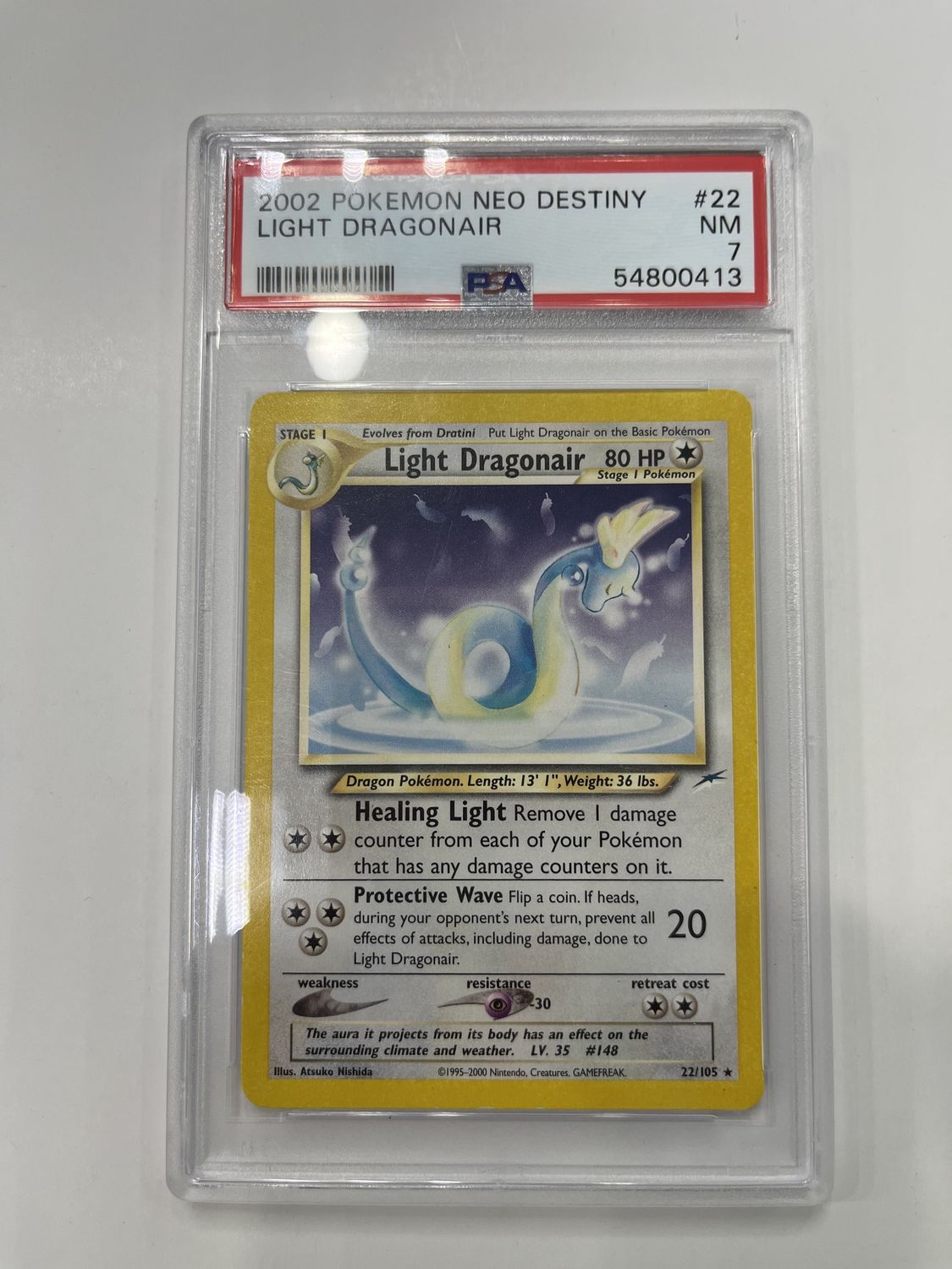 PSA 7 - 2002 Pokemon Neo destiny - Light Dragonair #22 [54800413]