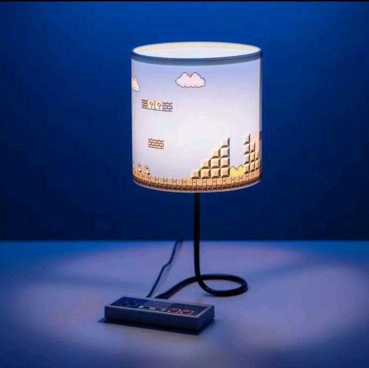 Nintendo Super Mario Bros. LED Lamp w/ NES Controller Switch Base - Misc