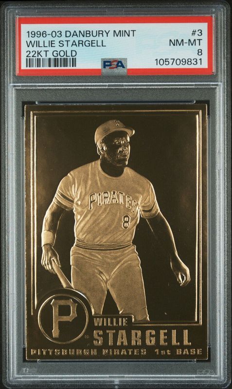 PSA 8 - 1996-03 Danbury Mint Willie Stargell 22KT Gold [105709831]