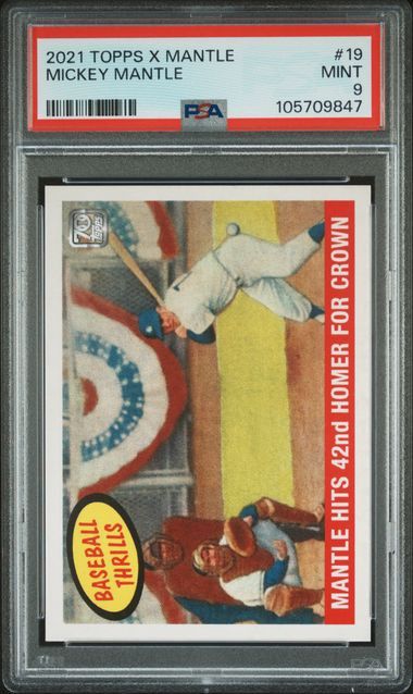 PSA 9 -2021 Topps x Mantle Mickey Mantle [105709847]