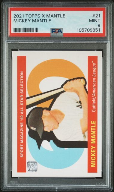 PSA 9 - Topps X Mantle Mickey Mantle [105709851]