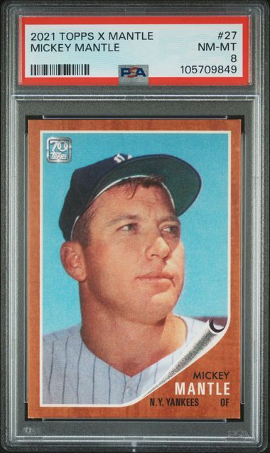 PSA 8 - 2021 Topps X Mantle Mickey Mantle [105709849]