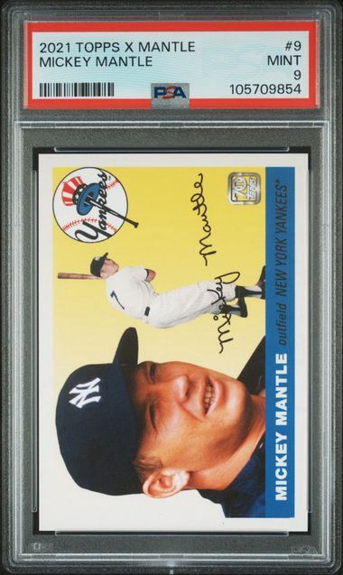 PSA 9 - Topps X Mantle Mickey Mantle [105709854]